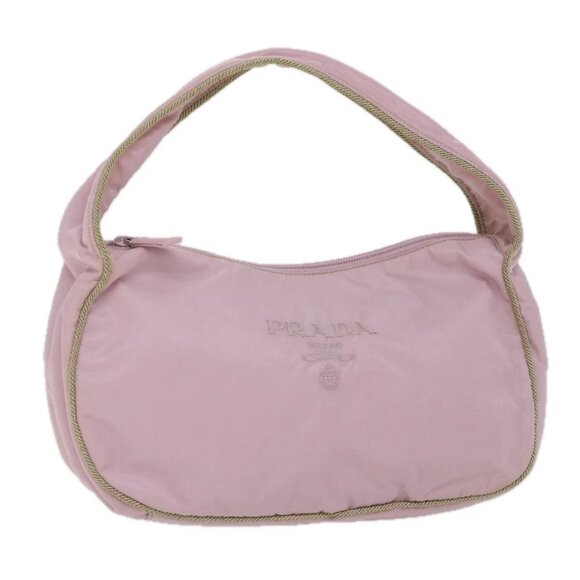 PRADA Shoulder Bag Nylon Pink Auth am5230 - Picture 1 of 16